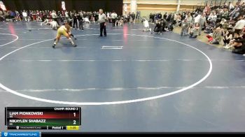 138 lbs Champ. Round 2 - Liam Pionkowski, WI vs Nikaylen Shabazz, KS