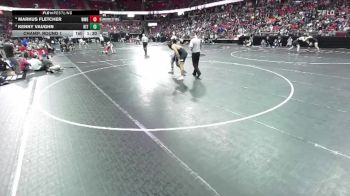 D1-175 lbs Champ. Round 1 - Markus Fletcher, Wauwatosa West/East vs Kenny Vaughn, Kenosha Indian Trail