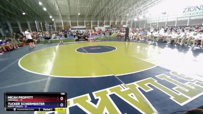 138 lbs Semis & 1st Wrestleback (8 Team) - Micah Proffitt, Arkansas vs Tucker Schiermeister, North Dakota