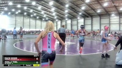 90 lbs Finals (8 Team) - Ella Coomes, Midwest Assasins Blue vs Mia Williams, Girls With Grit Blue