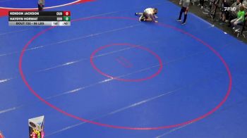 96 lbs Consi Of 32 #2 - Kendon Jackson, Cranberry vs Haydyn Horwat, Derry Area