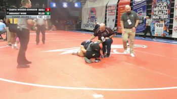 235 Class 2 lbs Champ. Round 1 - Zamya Woods-Johnson, Oakville vs Desaray Wise, Willard