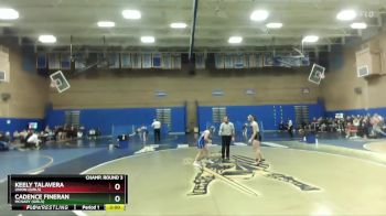 130lbs Champ. Round 3 - Keely Talavera, Union (Girls) vs Cadence Fineran, McNary (Girls)
