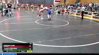 145 lbs Cons. Round 1 - Karson Cline, Big Piney vs Tyson Stephens, Campbell County