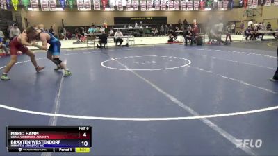 175 lbs Cons. Round 2 - Mario Hamm, Ubasa Wrestling Academy vs Braxten Westendorf, Immortal Athletics WC