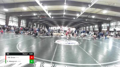 165 lbs Cons. Round 3 - Mason Grow, Mountain View vs Eli Mangrum, Jordan