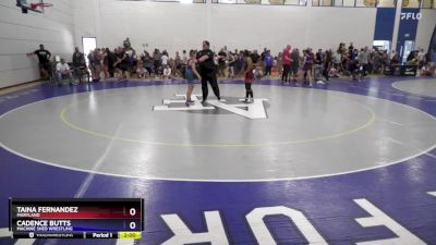 62 lbs Round 2 - Taina Fernandez, Maryland vs Cadence Butts, Machine Shed Wrestling