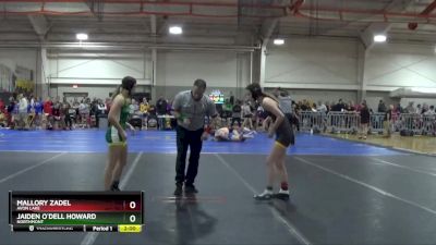 110 lbs Champ. Round 2 - Mallory Zadel, AVON LAKE vs Jaiden O`Dell Howard, NORTHMONT