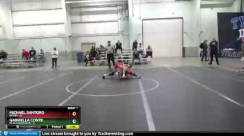 80 lbs Finals (2 Team) - Gabriella Conte, PA Alliance Blue vs Michael Santoro, NCWAY