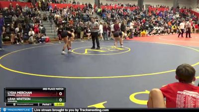 135 B 3rd Place Match - Leah Whitson, Anamosa vs Lydia Merchan, Prairie, Cedar Rapids