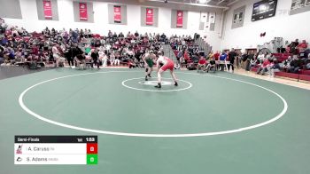 215 lbs Semifinal - Anthony Caruso, Pinkerton Academy vs Seth Adams, Monadnock