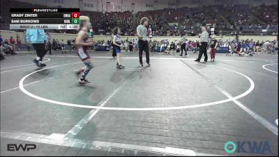 70 lbs Round Of 32 - Grady Zinter, Owasso Takedown Club vs Sam Burrows, Noble Takedown Club