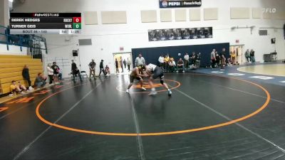 145 lbs Quarterfinal - Derek Hedges, Rocky Mountain Middle School vs Turner Geis, Worland Middle School