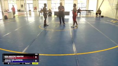 250 lbs Semis & 1st Wrestleback (8 Team) - Ken-Bentee Mentee, Massachusetts vs Josiah Williamson, Maryland