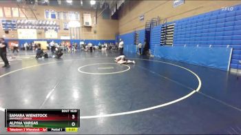 140lbs Cons. Round 7 - Samara Wienstock, University (Girls) vs Aliyha Vargas, Washougal (Girls)