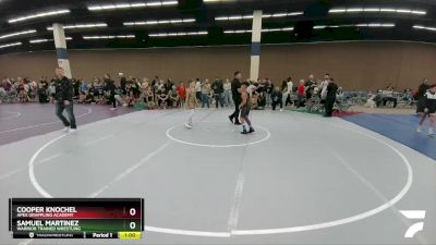 108 lbs Semifinal - Samuel Martinez, Warrior Trained Wrestling vs Cooper Knochel, Apex Grappling Academy