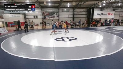 74 kg Cons. Sub-rd Of 32 - Isaiah Fenton, Hawkeye Wrestling Club vs Alexander Gavronsky, West Virginia Regional Training Center