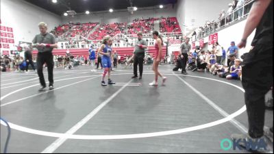 97 lbs Rr Rnd 4 - Angelica Ponce, South Central Punisher Wrestling Club vs Sophie Brown, Choctaw Ironman