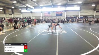 150 lbs Semifinal - Vaughn Strobel, Thorobred WC vs Wyatt Bartel, Durango WC