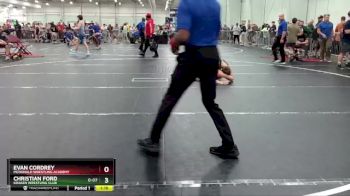138 lbs Cons. Round 5 - Evan Cordrey, McDonald Wrestling Academy vs Christian Ford, Kraken Wrestling Club