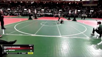 108 lbs Quarterfinal - Grayson Debevoise, MIRA vs Isaac Brown, TIN3