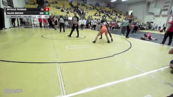 140 lbs Quarterfinal - Mykale Thomas, Fort Gibson vs Talon Brown, GRAVETTE