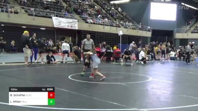 93 lbs Consi Of 4 - Brilyn Schaffer, Bloomsburg, PA vs Laney Miller, Imler, PA