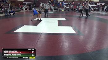 J-4 lbs Round 5 - Everlee Whitcome, Waverly Area Wrestling Club vs Aria Sebastian, Cresco Youth Wrestling Club