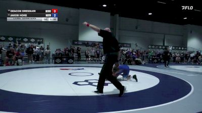 80 kg Cons. Quarters - Deacon Dressler, Maurer Coughlin Wrestling Club vs Jakob Hoke, MVKWA Graham Youth Wrestling Club