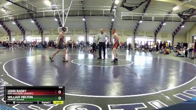 174 lbs Cons. Round 2 - John Radey, Ohio Northern Univerity vs William Melton, Ferrum College