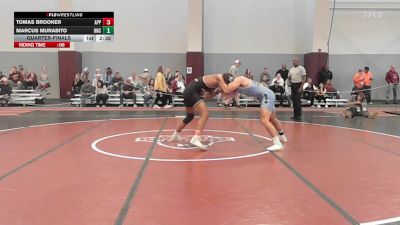 184 lbs Quarterfinal - Tomas Brooker, Appalachian State vs Marcus Murabito, North Carolina
