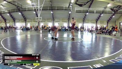 141 lbs Semifinal - Brock Christian, Gannon University vs Ryan Massengale, Gannon University