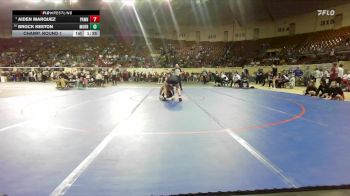 B3A-150 lbs Champ. Round 1 - Aiden Marquez, Pawnee vs Brock Keeton, Morrison