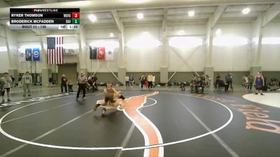 138 lbs Prelim - Ryker Thomson, Morgan vs Broderick McFadden, Davis