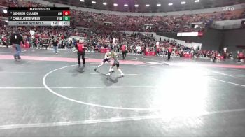 80 lbs Champ. Round 1 - Charlotte Weir, Freedom Girls Wrestling vs Dekker Cullen, Chilton/Hilbert