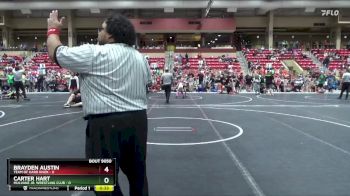 95 lbs Semifinal - Carter Hart, Mulvane Jr. Wrestling Club vs Brayden Austin, Team Of Hard Knox