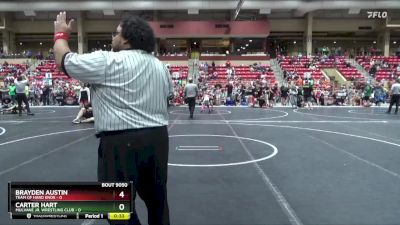 95 lbs Semifinal - Carter Hart, Mulvane Jr. Wrestling Club vs Brayden Austin, Team Of Hard Knox