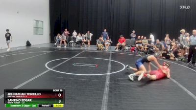 96 lbs Round 5 (8 Team) - Santino Edgar, Dirty Jersey vs Johnathan Toriello, Dayton Bandits