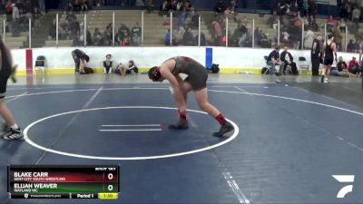 155 lbs Cons. Round 4 - Blake Carr, Kent City Youth Wrestling vs Elijah Weaver, Wayland WC