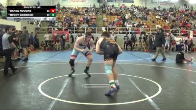 217 lbs Cons. Round 2 - Brody Goodrich, Nelsonville-York vs Daniel Huggins, Westland