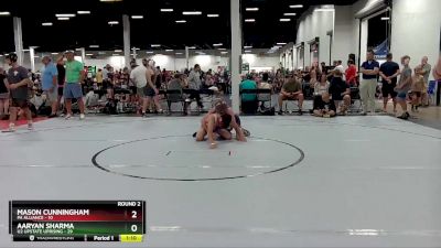 110 lbs Round 2 (4 Team) - Mason Cunningham, PA Alliance vs Aaryan Sharma, U2 Upstate Uprising