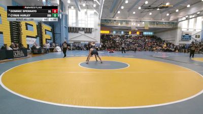 138 lbs Champ. Round 1 - Dominic Spennato, Salesianum vs Cyrus Hurley, Delaware Military Academy