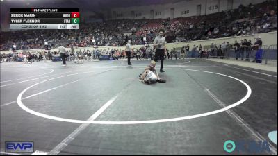 43 lbs Consi Of 8 #2 - Zerek Marin, Woodward Youth Wrestling vs Tyler Fleenor, Standfast