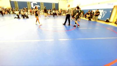 110 lbs Quarterfinal - Evelyn Vargas, Eastvale Elite Wrestling vs Nicole Comia, Long Beach Poly HS
