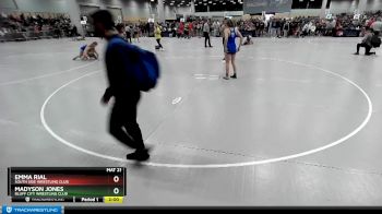 125 lbs Champ. Round 2 - Madyson Jones, Bluff City Wrestling Club vs Emma Rial, South Side Wrestling Club