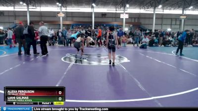 75 lbs Cons. Round 2 - Liani Salinas, Meridian Middle School vs Alexa Ferguson, Tri-Valley Titans