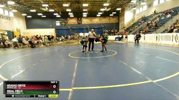 126 lbs Round 5 (8 Team) - Adaias Ortiz, Braves WC vs Iseal Melo, Cypress Creek