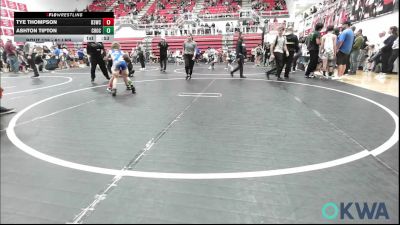 61 lbs Consi Of 8 #1 - Tye Thompson, D3 Wrestling Cluib vs Ashton Tipton, Choctaw Ironman