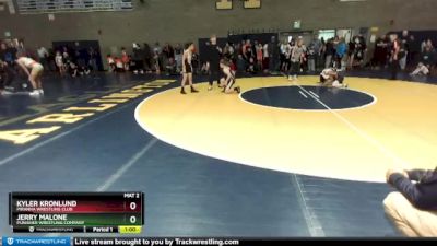 82 lbs Quarterfinal - Kyler Kronlund, Piranha Wrestling Club vs Jerry Malone, Punisher Wrestling Company