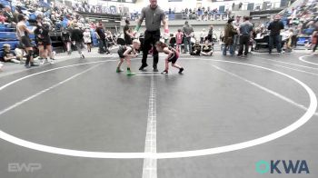 46 lbs 3rd Place - Clara Collier, Morrison Takedown Club vs Koen Goodin, Cowboy Wrestling Club